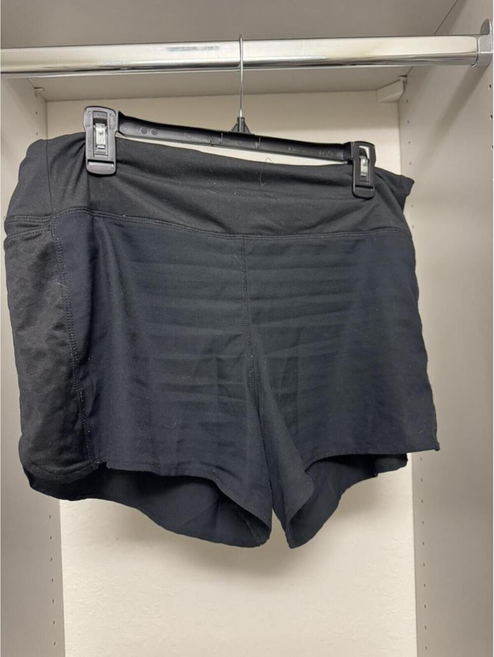 rabbit Black Athletic Shorts with Back Zipper Pocket XL